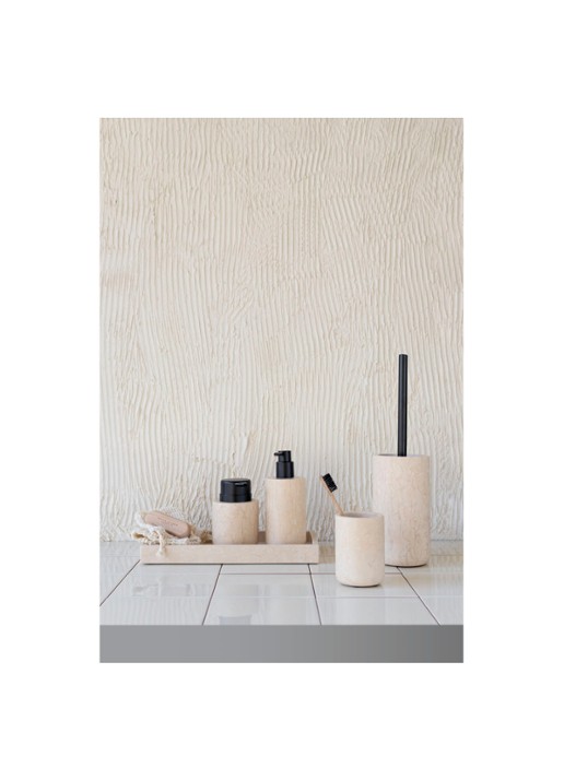 Mette Ditmer Tandenborstelhouder van marmer  - detail 4 zand