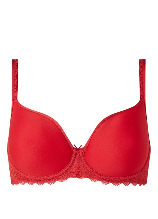 Mey Amorous voorgevormde spacer bh met kant - voorkant 2 steenrood