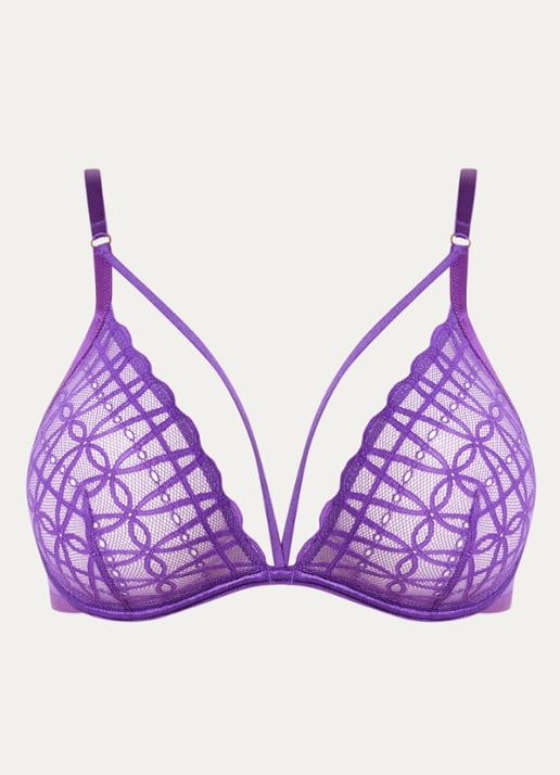 Mey Beugel bh van mesh met borduring