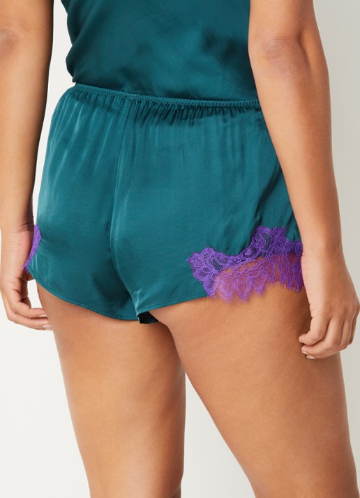 Mey French Knicker loose fit korte pyjamabroek - achterkant groen