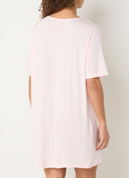 Mey Nachthemd met V-hals - achterkant 3 lichtroze
