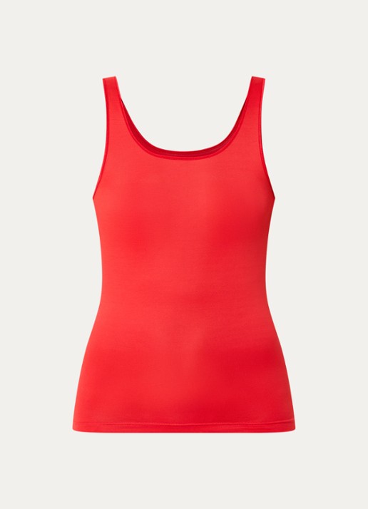 Mey Pyjama top met ronde hals - voorkant 3 rood