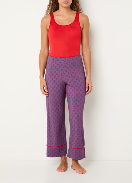 Mey Pyjama top met ronde hals - voorkant 4 rood