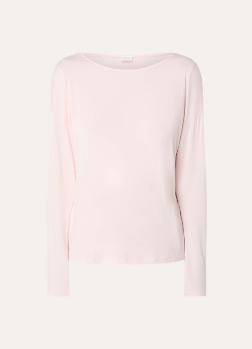 Mey Pyjamatop met ronde hals - voorkant 2 lichtroze