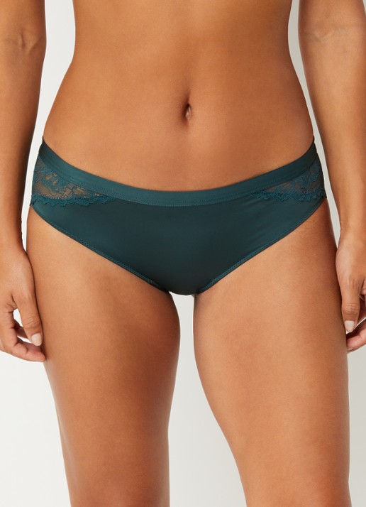 Mey Slip met kant - voorkant 5 groen