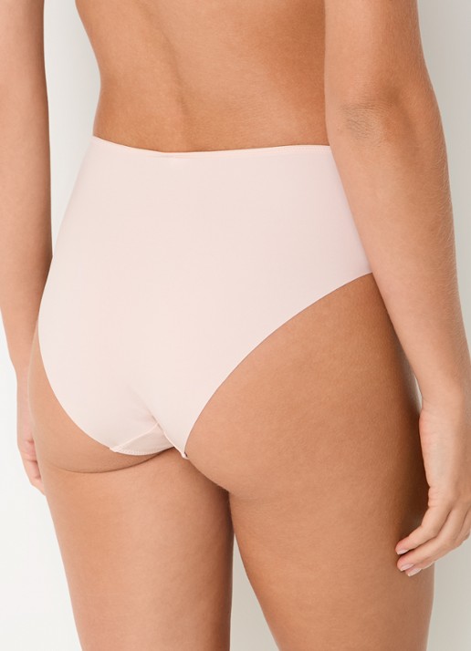 Mey Slip met mesh en bloemborduring - achterkant 3 lichtroze