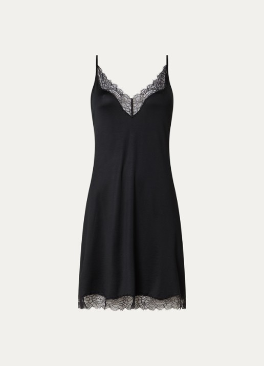 Mey Slipdress van satijn met kant