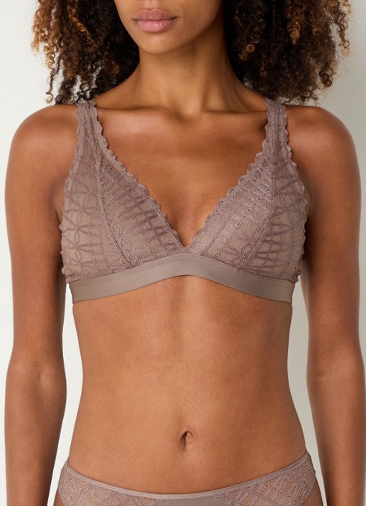 Mey Voorgevormde bralette met overlay van kant