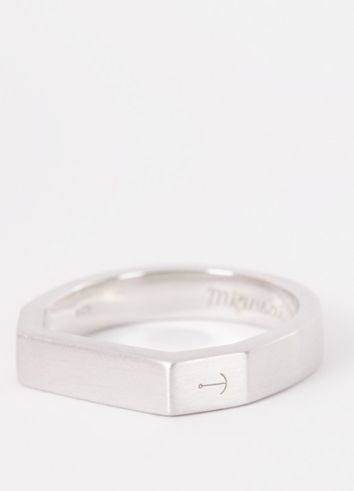 Miansai Hex ring van zilver - detail 3 zilver