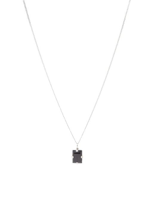 Miansai Lennox ketting van zilver met steen
