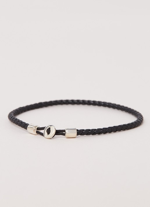 Miansai Nexus armband van leer - detail 2 zwart