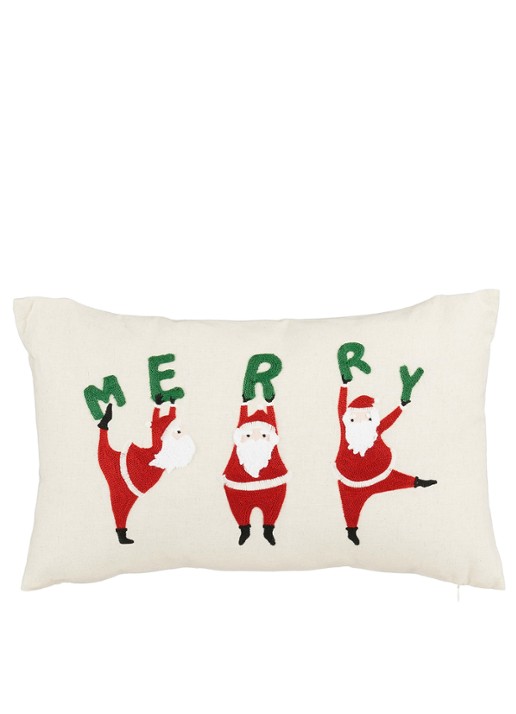 Mica Decorations Kerstman sierkussen 50 x 30 cm