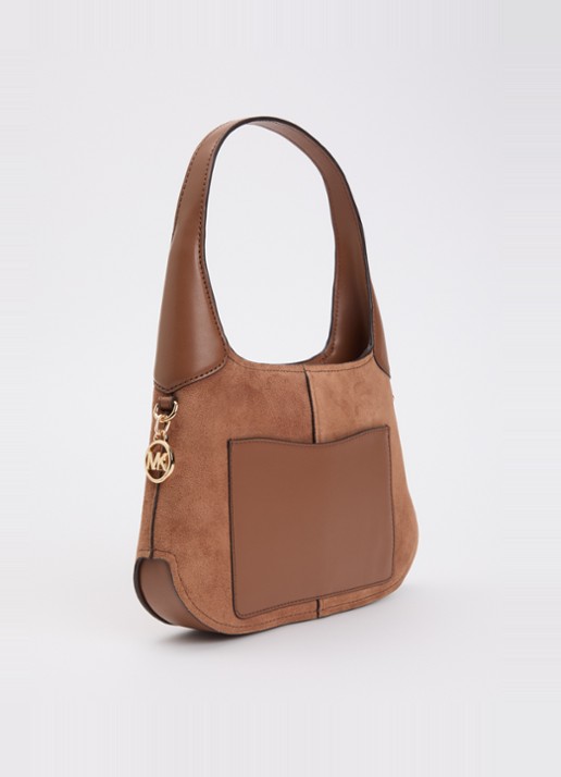 Michael Kors Alice schoudertas van suéde  - achterkant 5 bruin