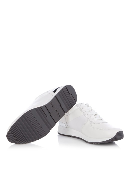 Michael Kors Allie sneaker van leer - detail 3 wit