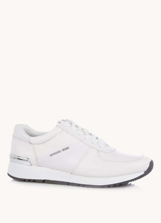 Michael Kors Allie sneaker van leer - voorkant 4 wit