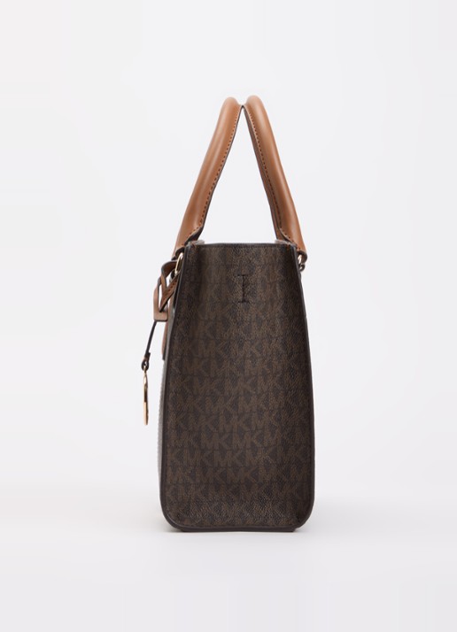 Michael Kors Becca handtas met logoprint en afneembare schouderriem  - detail 5 bruin