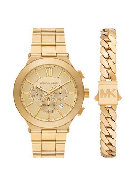 Michael Kors Billie horloge MK9270SET - voorkant 4 goud