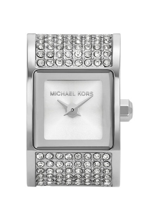 Michael Kors Darrington horloge ring MK4884 - detail 2 zilver