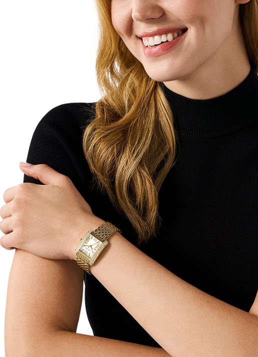 Michael Kors Emery horloge MK4826 - detail 4 goud