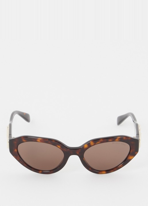 Michael Kors Empire Oval zonnebril MK2192  - detail donkerbruin