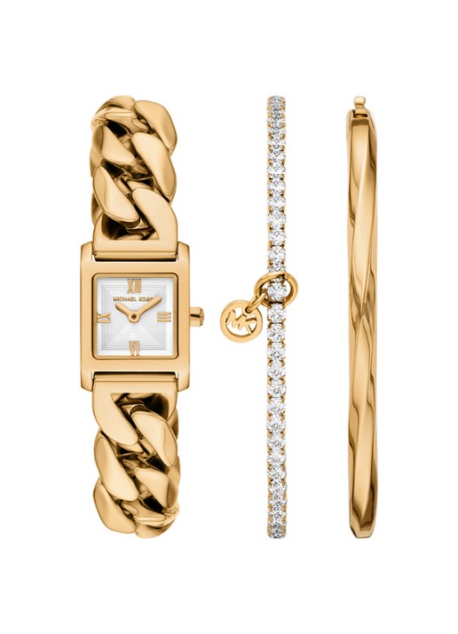 Michael Kors Georgie horloge en armbanden set van 3 MK7655SET