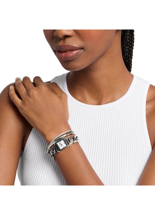 Michael Kors Georgie horloge en armbanden set van 3 MK7657SET - detail 4 zilver