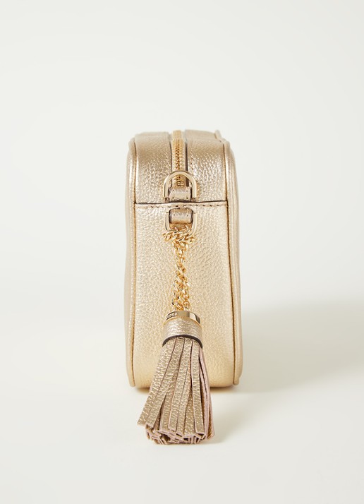 Michael Kors Ginny crossbodytas van leer - detail 4 goud