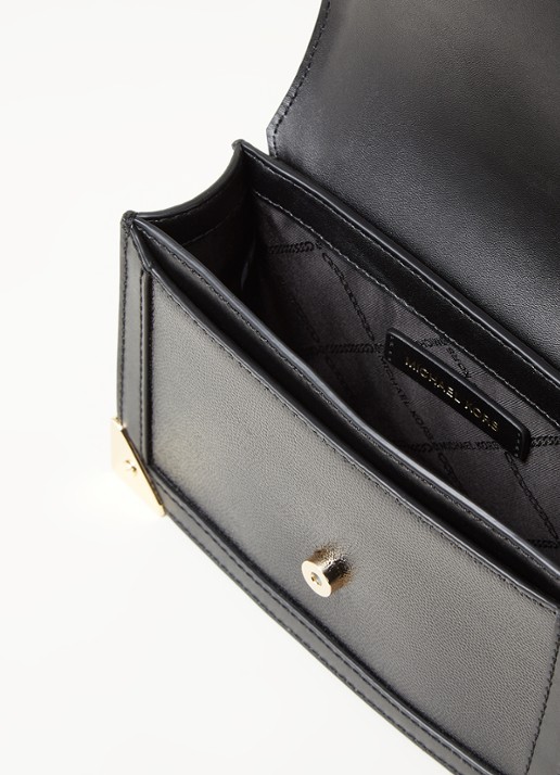 Michael Kors Grace crossbodytas van lakleer - detail 2 zwart