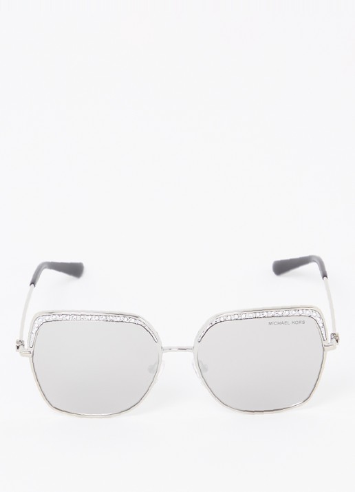Michael Kors Greenpoint zonnebril MK1141 - detail zilver