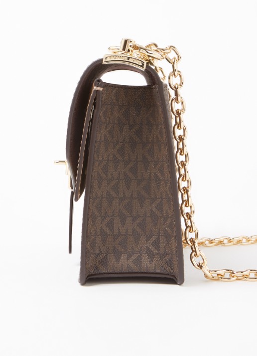 Michael Kors Greenwich Small Color-Block crossbodytas met logoprint - detail 2 groen