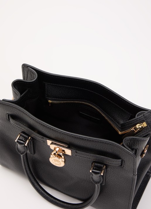 Michael Kors Hamilton Small handtas met afneembare schouderriem - detail 3 zwart