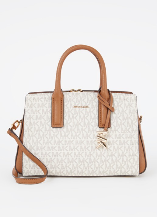 Michael Kors Handtas met logoprint en afneembare schouderriem