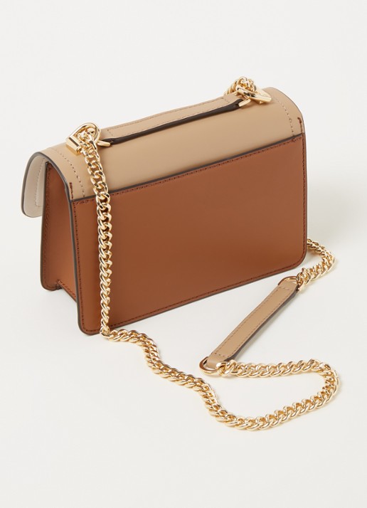 Michael Kors Heather XS schoudertas van leer - achterkant 4 bruin