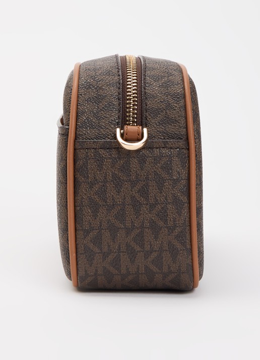 Michael Kors Jet Set crossbodytas met logoprint - detail 2 donkerbruin