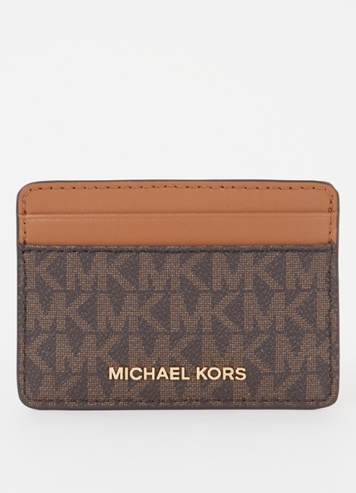 Michael Kors Jet Set pasjeshouder met logoprint