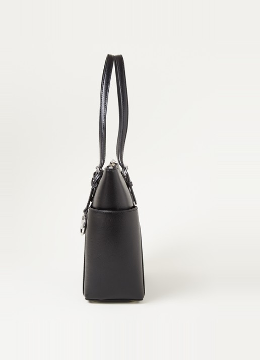 Michael Kors Jet Set schoudertas van leer - detail 3 zwart