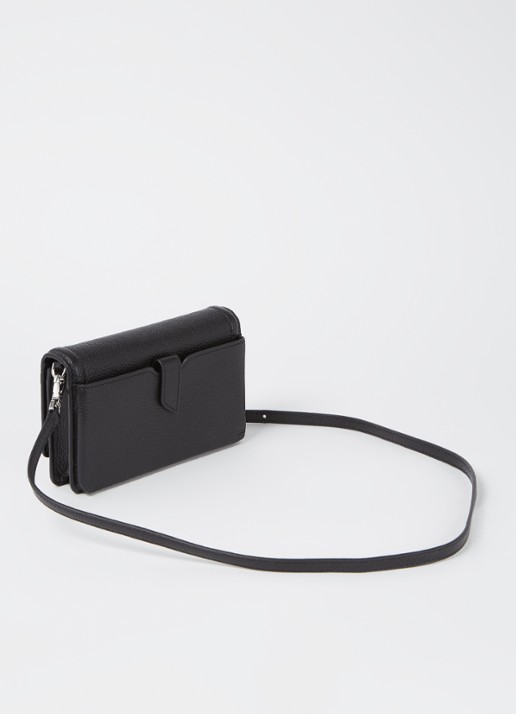 Michael Kors Jet Set Small crossbodytas van leer - achterkant zwart