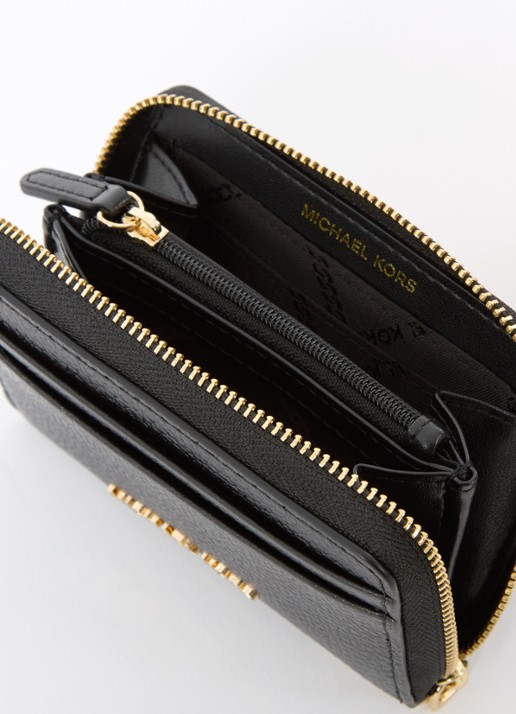 Michael Kors Jet Set Small portemonnee van leer - detail 3 zwart
