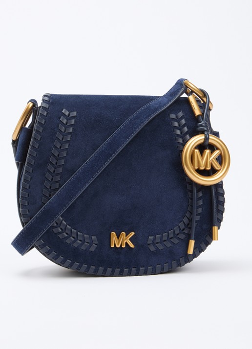 Michael Kors Josie schoudertas van suède met afneembare schouderriem
