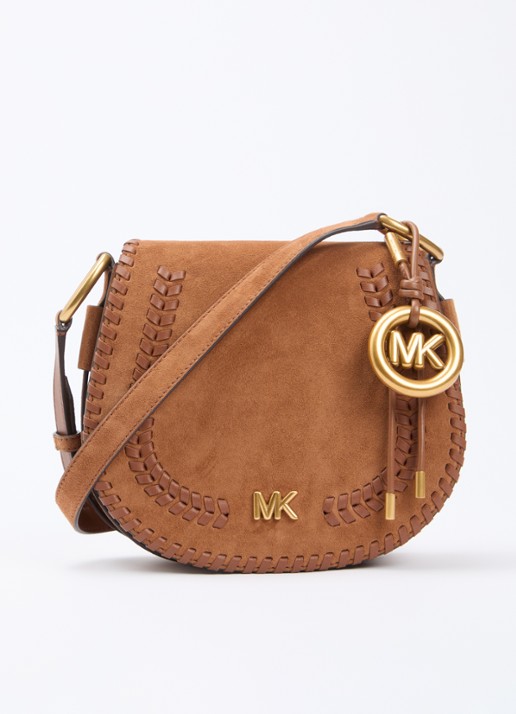 Michael Kors Josie schoudertas van suède met afneembare schouderriem