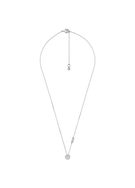Michael Kors Ketting van zilver met zirkonia MKC1208AN040 - voorkant 2 zilver