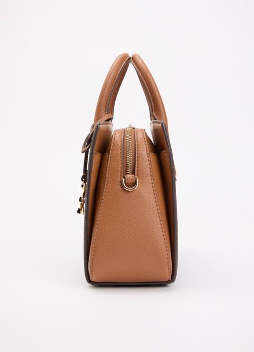 Michael Kors Laila handtas met logoprint en leren details - detail 3 donkerbruin