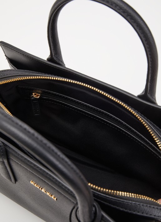 Michael Kors Laila handtas van leer met afneembare schouderriem  - detail 4 zwart