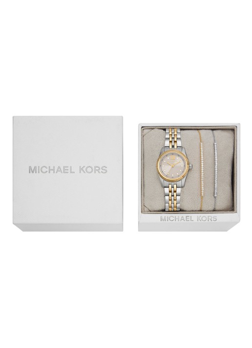 Michael Kors Lexington Horloge MK4815SET - detail 4 zilver