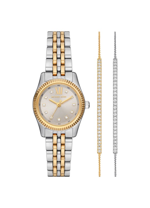 Michael Kors Lexington Horloge MK4815SET - voorkant zilver