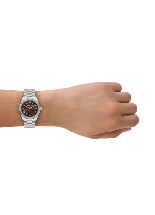 Michael Kors Lexington horloge MK7624 - detail 4 zilver