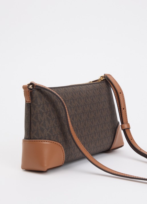 Michael Kors Murphy schoudertas met logoprint - achterkant bruin