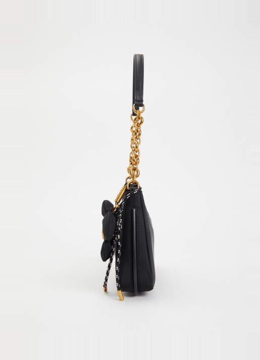 Michael Kors Nolita schoudertas met tasbedel  - detail 4 zwart