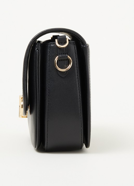 Michael Kors Parker crossbodytas van leer met suède details - detail 3 zwart