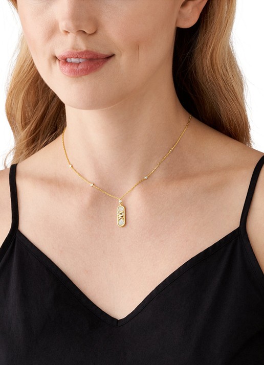 Michael Kors Premium ketting verguld MKC1729CZ710 - detail 3 goud